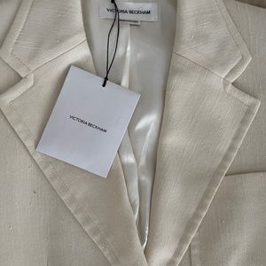 Victoria Beckham linen pant suit